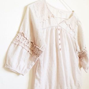 Pink Swiss Dot Blouse